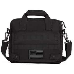 Protector Plus Tactical Pouch 1 Protector Plus Tactical Messenger Bag Men Military MOLLE Sling Shoulder Pack Tool Briefcase Assault Gear Handbags Case Outdoor Utility Carry Satchel (Patch Included)