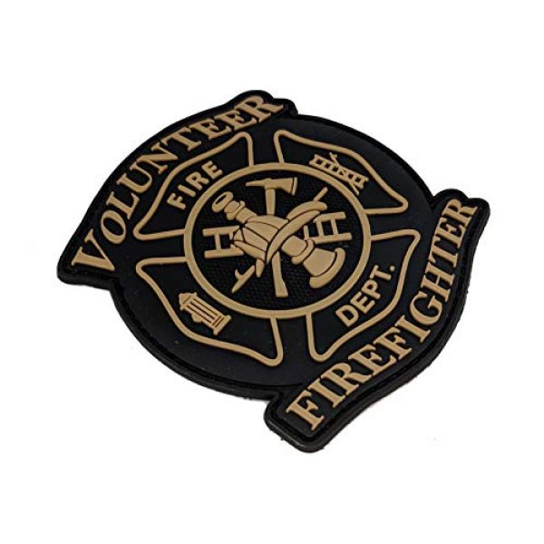 Tactical Innovations Canada Airsoft Morale Patch 2 Tactical Innovations Canada PVC Morale Patch - Volunteer Firefighter 3"x3"