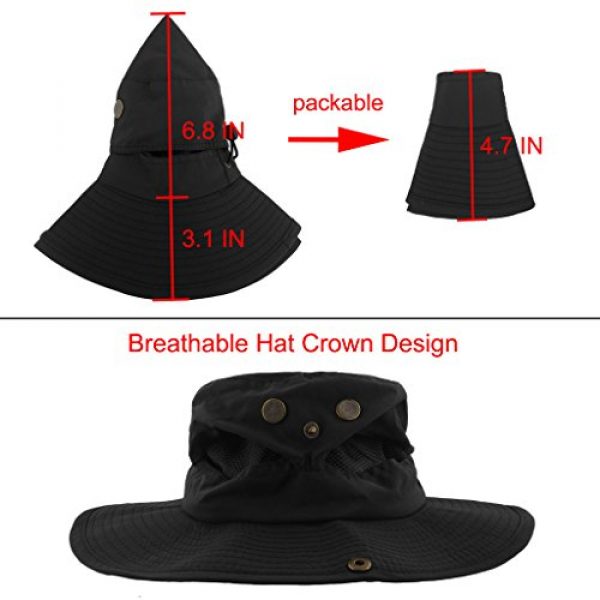 LETHMIK Tactical Hat 6 LETHMIK Outdoor Waterproof Boonie Hat Wide Brim Breathable Hunting Fishing Safari Sun Hat