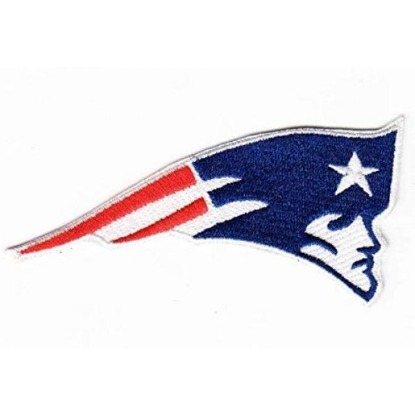 Tactical Embroidery Patch Airsoft Morale Patch 1 England Patriots Football Logo Embroidery Patch Military Tactical Morale Patch Badges Emblem Applique Hook Patches for Clothes Backpack Accessories