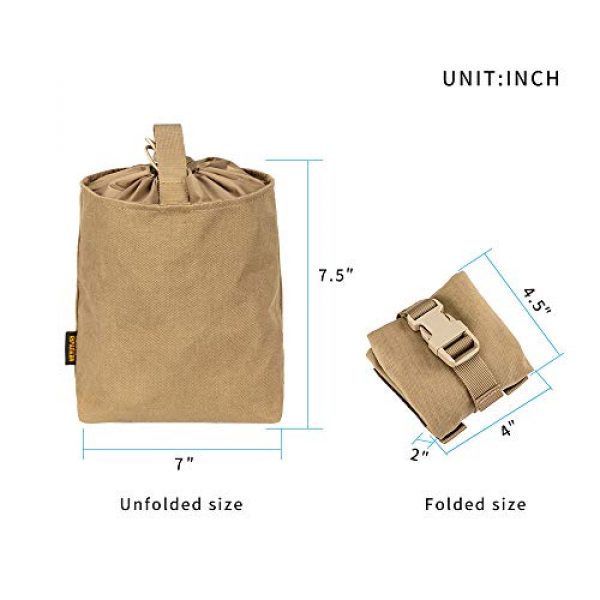 EXCELLENT ELITE SPANKER Tactical Pouch 2 EXCELLENT ELITE SPANKER Outdoor Tactical Molle Folding Dump Pouch Drawstring Magazine Utility Bag