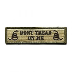 GreatPlus Airsoft Morale Patch 1 Don't Tread On Me Patch Embroidered Military Tactical Morale Patches
