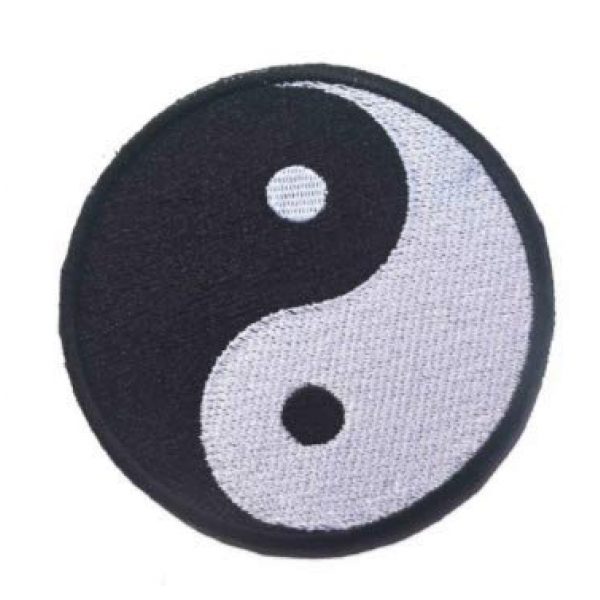 Tactical Embroidery Patch Airsoft Morale Patch 1 Taiji Yinyang Kung fu Tactical Embroidery Patch Hook & Loop Morale Patch Military Patch for Clothing Accessory Backpack Armband