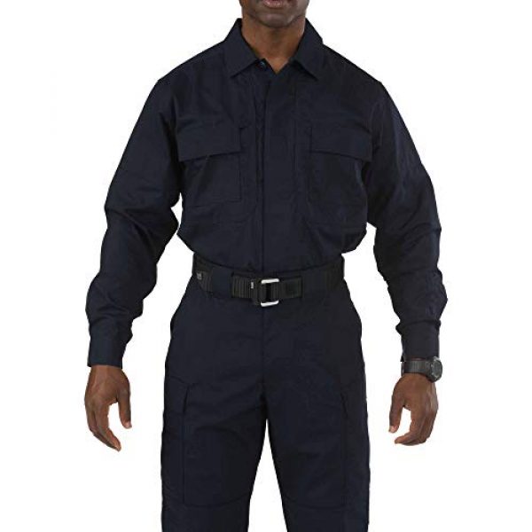 5.11 Tactical Shirt 1 Men's Tactical Taclite Polyester-Cotton Ripstop Fabric TDU Long-Sleeve Shirt, Style 72054
