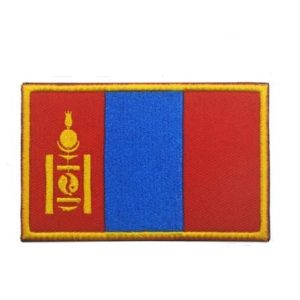 Tactical Embroidery Patch Airsoft Morale Patch 1 Mongolian Flag Embroidery Patch Military Tactical Morale Patch Badges Emblem Applique Hook Patches for Clothes Backpack Accessories
