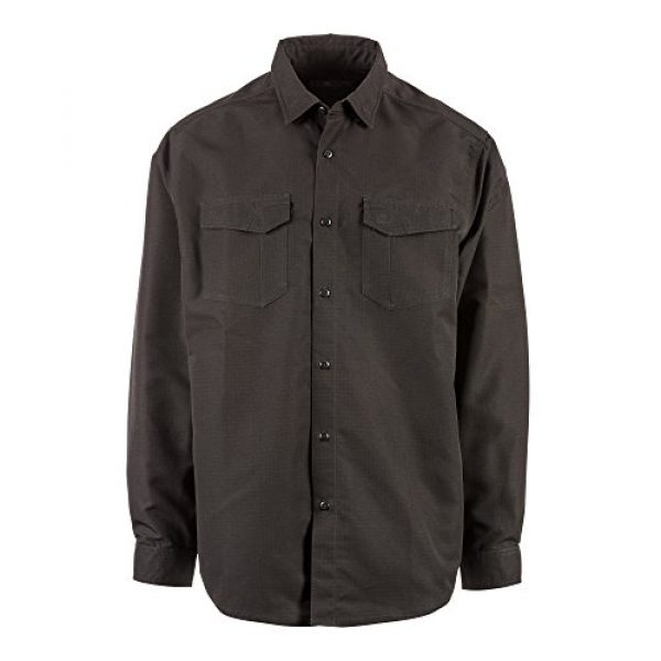 5.11 Tactical Shirt 3 Tactical Fast-Tac Long Sleeve Shirt, Khaki, Medium