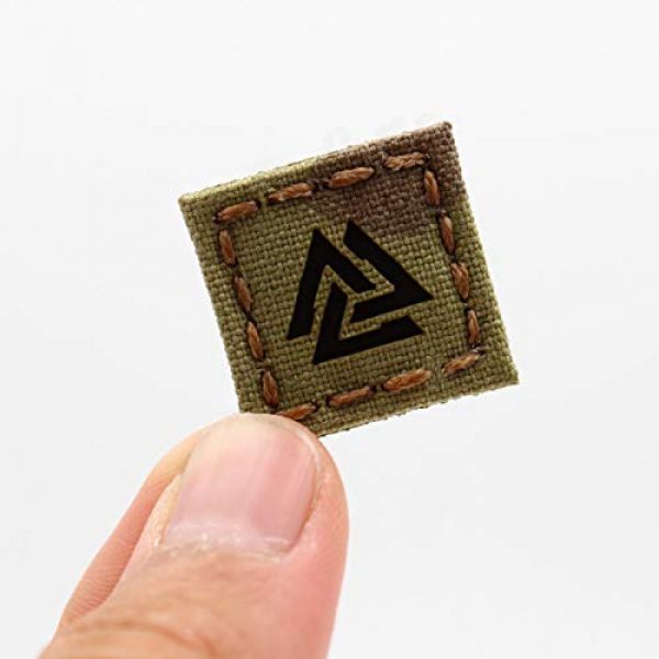 Tactical Freaky Airsoft Morale Patch 1 IR Multicam 1x1 Valknut Cat Eye Patch Viking Norse Heathen Odin Morale Tactical