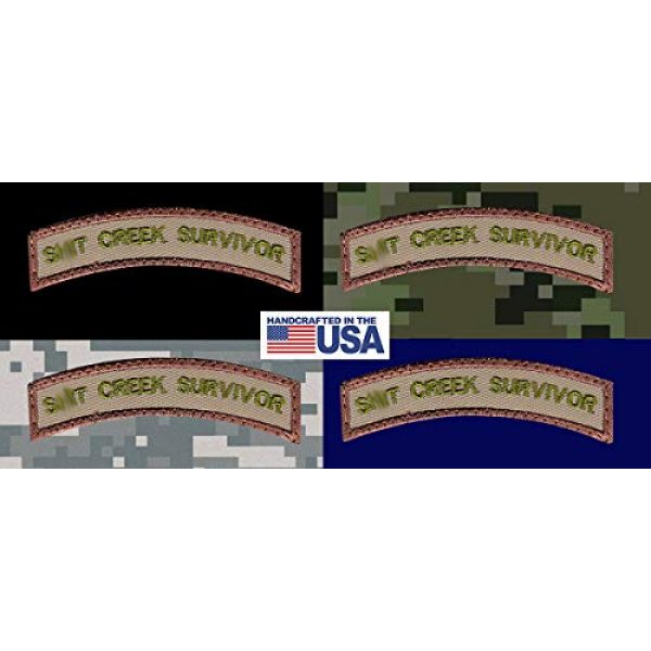 Tactical Patch Works Airsoft Morale Patch 3 Sh-t Creek Survivor Rocker Patch