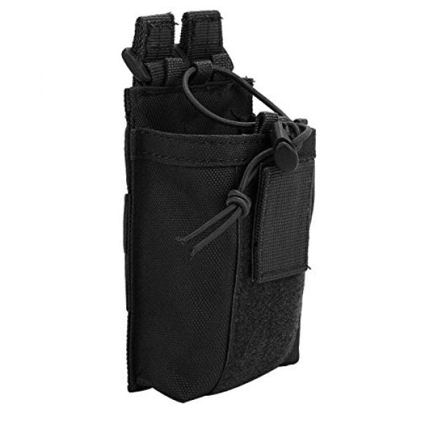 DAUERHAFT Tactical Pouch 3 DAUERHAFT Interphone Storage Bag Material Nylon Wear-Resistant Molle Bottle Bag,for Outdoor,for Tactic Belt