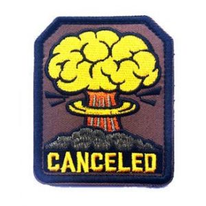 Tactical Embroidery Patch Airsoft Morale Patch 1 Cancel Nuclear Radiation Tactical Embroidery Patch Hook & Loop Morale Patch Military Patch for Clothing Accessory Backpack Armband