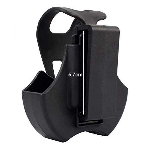 ROCOTACTICAL Tactical Pouch 6 ROCOTACTICAL Quick Release Molded Handcuff Case with Rubber Closure, Universal Handcuff Pouch for Most Chain or Hinged Cuffs, Law Enforcement Duty Handcuff Holster, Police Cuff Case