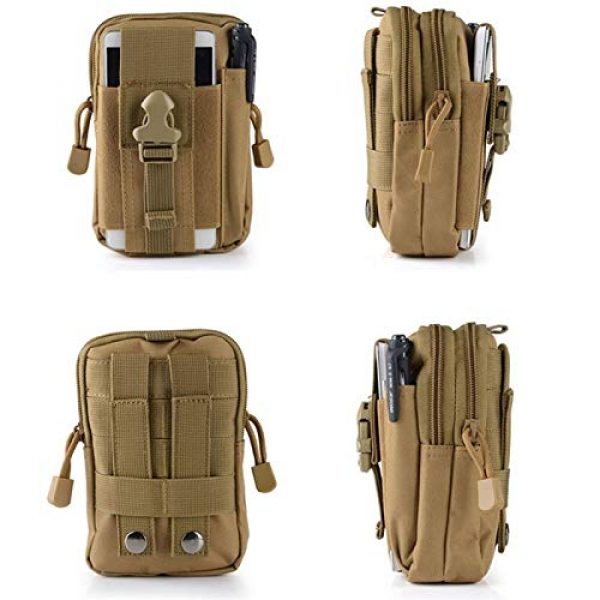 LGL Tactical Pouch 6 LGL Tactical Sling Bag Tactical Belt Bag - Hunting Bags Tactical Pouch Bag Belt Waist Bag Military Pack Phone Case Pocket for Phone Tool Pouch Bag Mini Utility Pouch (Color : Black)