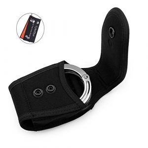 CyberDyer Tactical Pouch 1 CyberDyer Handcuff Holder Law Enforcement Military Standard Handcuff Pouch Belt Loop Black Handcuff Case