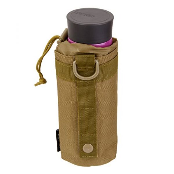 Generic Tactical Pouch 4 Outdoor Tactical Molle System Water Bottle Holder Bag - Tan