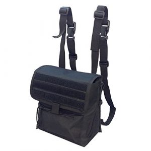 DBM IMPORTS Tactical Pouch 1 Tactical Large Binocular Pouch MOLLE PALS Webbing Solft Padded Interior Black