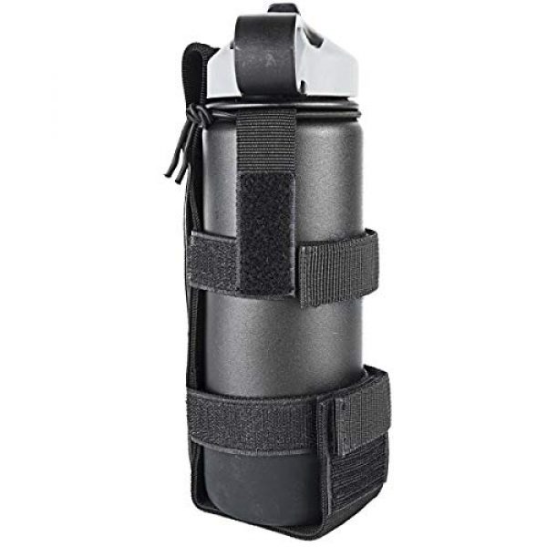 IronSeals Tactical Pouch 6 IronSeals 2 Pack Large Adjustable Tactical Water Bottle Holder Molle Portable Belt Carrier for Outdoor Walking Running Hiking Cycling