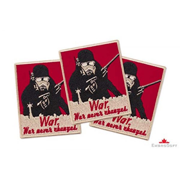 Embrosoft Airsoft Morale Patch 2 Fallout New Vegas New California Republic Rangers Embroidered Patch Iron On (3.1" x 3.9")