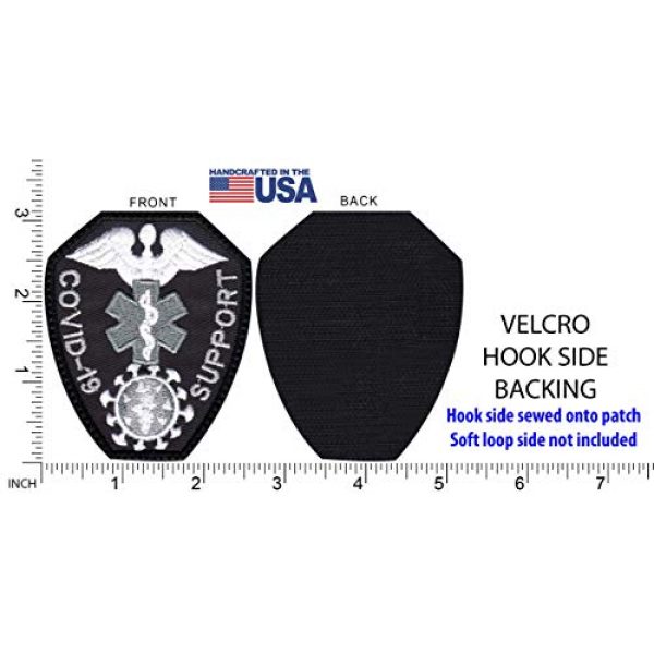Patch Brigade Airsoft Morale Patch 5 Cov-id-19 Medical Virus Support Medic Badge Patch