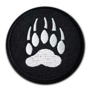 Tactical Embroidery Patch Airsoft Morale Patch 1 Bear Claw Paw Tactical Embroidery Patch Hook & Loop Morale Patch Military Patch for Clothing Accessory Backpack Armband