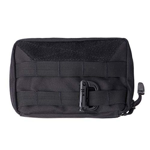 LefRight Tactical Pouch 1 LefRight Multi-Purpose Tactical Admin Pouch Molle Nylon Tool Compact Bag Black