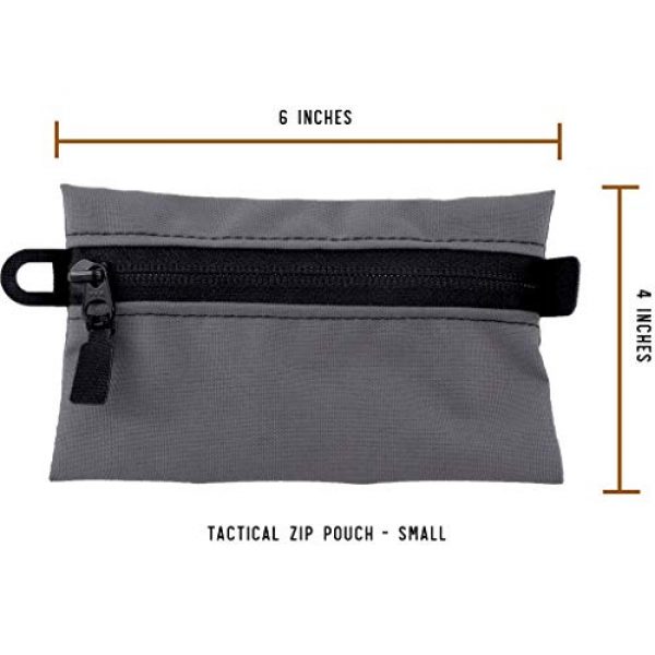 Battle Board Tactical Pouch 4 Battle Board Tactical Zip Pouch - Wolf Grey Accessory Pouch