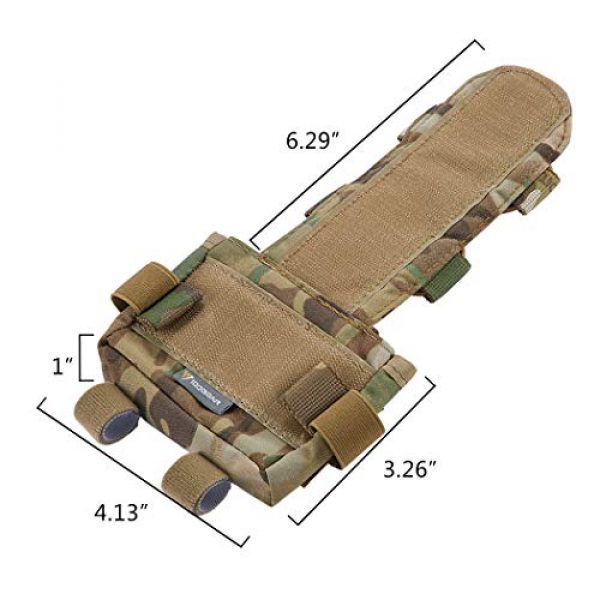 IDOGEAR Tactical Pouch 2 IDOGEAR Tactical Pouch MK2 Helmet Counterweight Battery Pouch NVG Battery Carrier Universal Accessory Bag for Airsoft Hunting Outdoor Sports