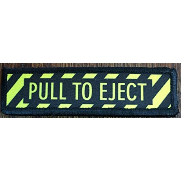RedheadedTshirts Airsoft Morale Patch 4 1x4 Pull to Eject Morale Tactical Military Hook and Loop Patch Made in The USA