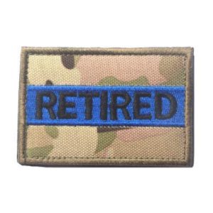 Tactical Embroidery Patch Airsoft Morale Patch 1 Retired Tactical Embroidery Patch Hook & Loop Morale Patch Military Patch for Clothing Accessory Backpack Armband (color3)