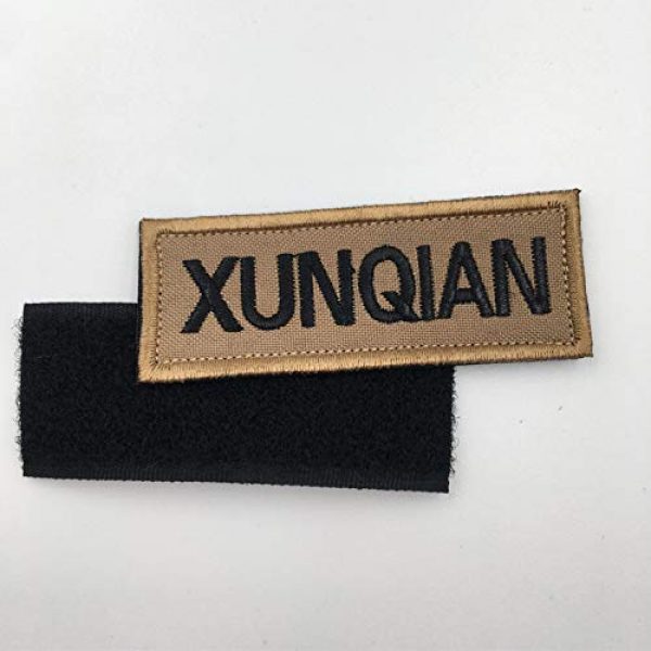 XUNQIAN Airsoft Morale Patch 4 XUNQIAN American Dog Tracker Paw Embroidered Applique Morale Hook & Loop Patch