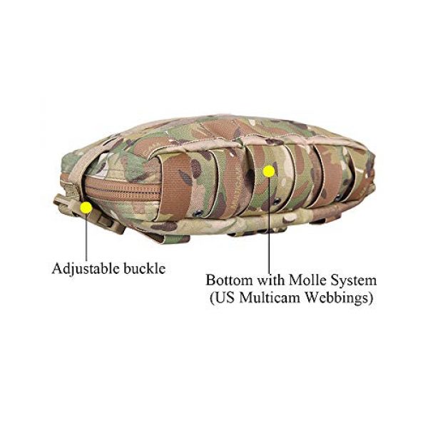 EMERSONGEAR Tactical Pouch 4 EMERSONGEAR Molle Admin Pouch,Tactical Durable and Portable EDC Tool PouchMilitary Nylon Holder Modular Utility Organizer Bag Ideal for Every Day Carry, Travels, Outdoor Activities