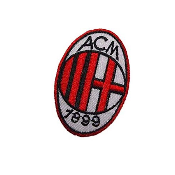 Embroidery Patch Airsoft Morale Patch 3 Italy AC Milan Soccer Football Team Military Hook Loop Tactics Morale Embroidered Patch