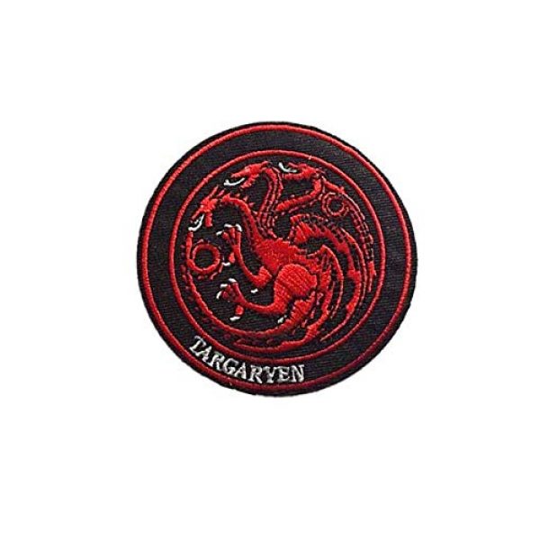 Embroidery Patch Airsoft Morale Patch 3 Game of Thrones House Targaryen Military Hook Loop Tactics Morale Embroidered Patch