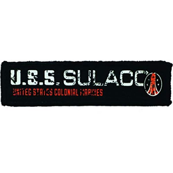 RedheadedTshirts Airsoft Morale Patch 1 1x4" Aliens Colonial Marines USS Sulaco Morale Patch. 1x4" Hook and Loop Made in The USA Perfect for Your Rucksack, Pack Bag, Molle Gear, Operator hat or Cap!