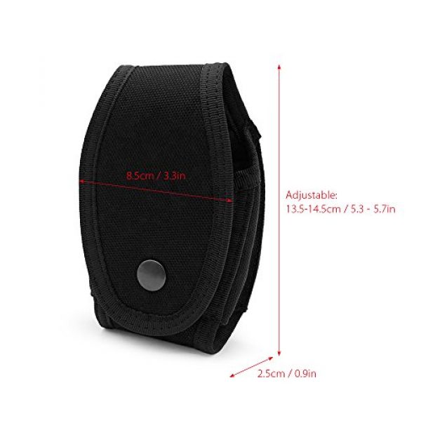 CyberDyer Tactical Pouch 6 CyberDyer Handcuff Holder Law Enforcement Military Standard Handcuff Pouch Belt Loop Black Handcuff Case