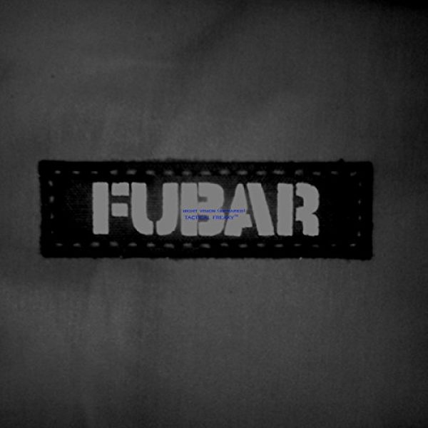 Tactical Freaky Airsoft Morale Patch 4 Fubar 1x3.5 Multicam Infrared Name Tape Tab Callsign IFF Morale Hook-and-Loop Patch