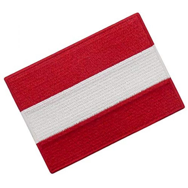 EmbTao Airsoft Morale Patch 3 Austria Flag Patch Embroidered Applique Iron On Sew On Austrian National Emblem