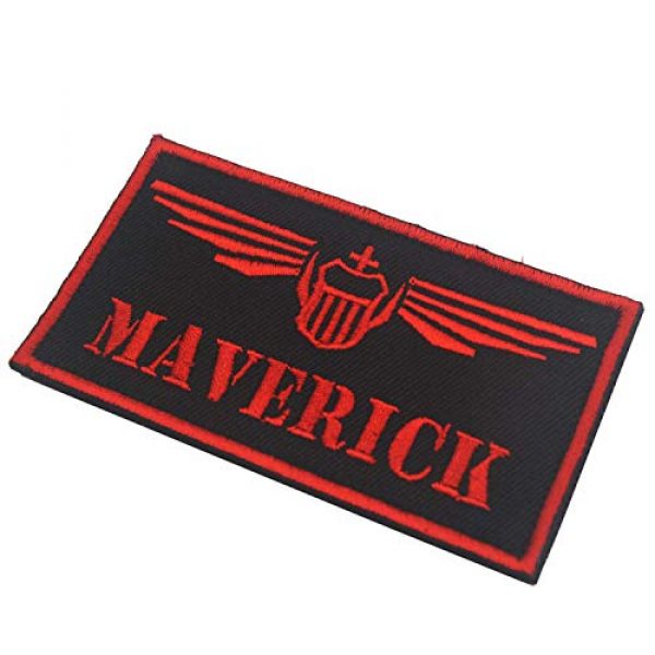 ODSP Airsoft Morale Patch 5 Top Gun Patches United Sates Navy Fighter Weapons School, American Flag, Pete Mitchell Maverick, VX-31 Embroidered Tactical Morale Fastener Hook Loop Patch Applique Badge for Jacket Jean T Shirt Hat