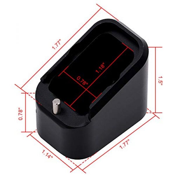 Riwful Glock Magazine Base Pad 2 Riwful Magazine Base Pad Spring Kit Fit for Glock G17 G22 G34 G35