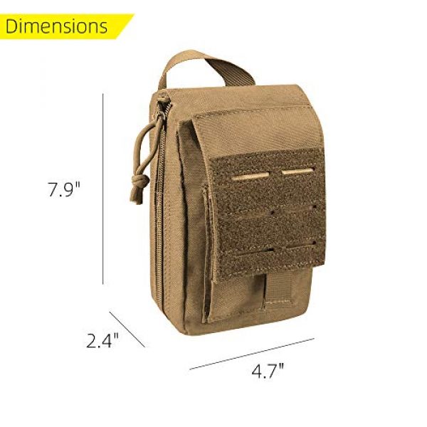 AMYIPO Tactical Pouch 2 AMYIPO Molle EMT Pouch First Aid Kit Pouch Rip-Away Emergency Survival Kit Tactical MOLLE Medical Utility Quick Release Design Bag