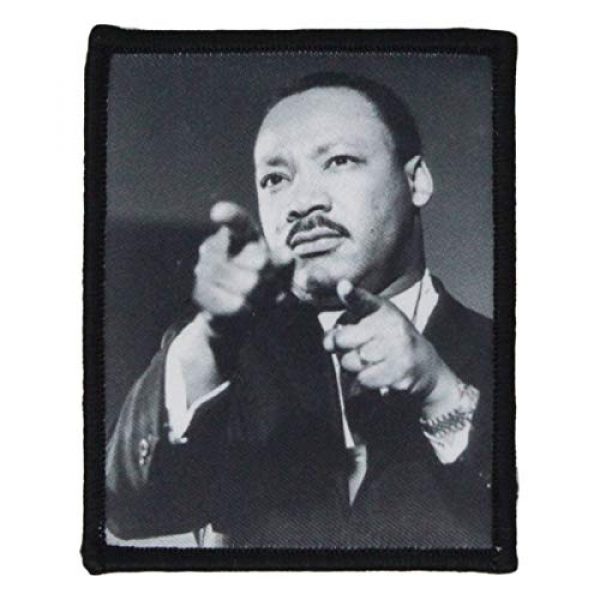 PatchOps Airsoft Morale Patch 1 PatchOps Badass American Series Patriots PVC Morale Patches - Hook Back (Dr Martin Luther King Jr 2)
