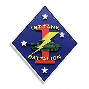 PatchOps Airsoft Morale Patch 1 PatchOps Marines 1st Tank Battalion PVC Tactical Morale Patch
