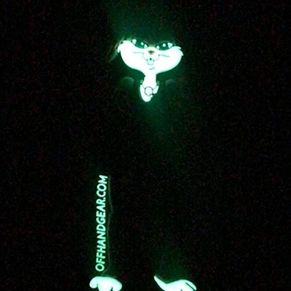 OffHand Gear Airsoft Morale Patch 3 OffHand Gear PVC Gun Bunny Morale Patch with Glow in The Dark Features