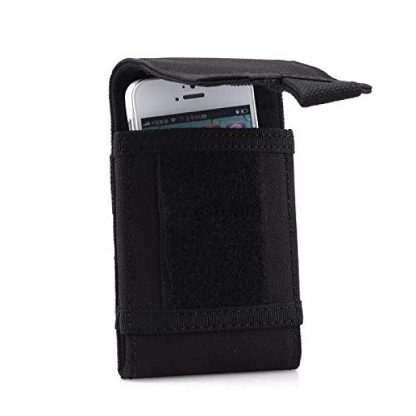 KEANER Tactical Pouch 5 KEANER Lovely Gift Tactical Military Pouch Army Waist Universal Climbing Holster Mobile Phone Belt Pouch Case Cover(Black)
