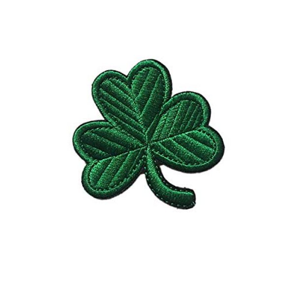 Embroidery Patch Airsoft Morale Patch 2 Irish Clover Leaf Military Hook Loop Tactics Morale Embroidered Patch