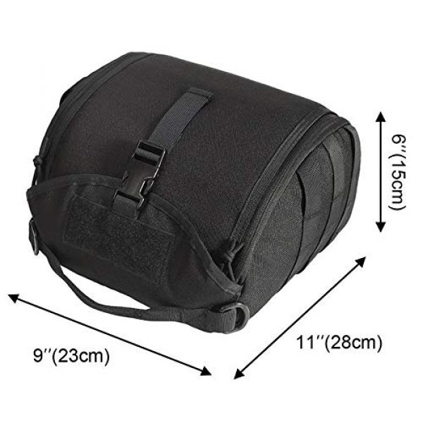 JFFCE Tactical Pouch 2 JFFCE Multi-Purpose Tactical Helmet Bag Lightweight Storage Carrying Bag for Carrying Airsoft Fast Helmet MICH M88 Bike Helmet and Accessories