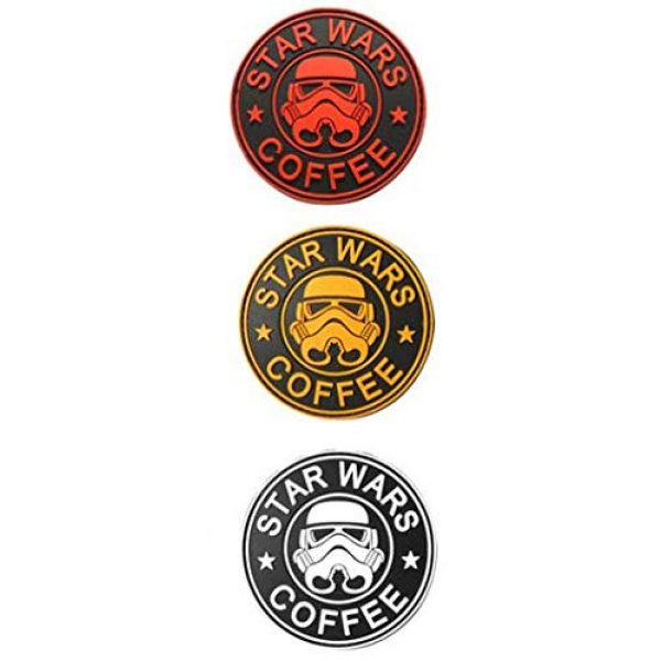 Tactical PVC Patch Airsoft Morale Patch 1 Star Wars Clone Trooper Helmet PVC Military Tactical Morale Patch Badges Emblem Applique Hook Patches for Clothes Backpack Accessories