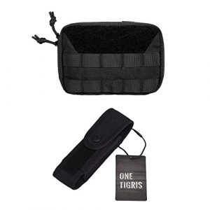 OneTigris Tactical Pouch 1 OneTigris Tactical MOLLE Pouch & Flashlight Holster (Black)