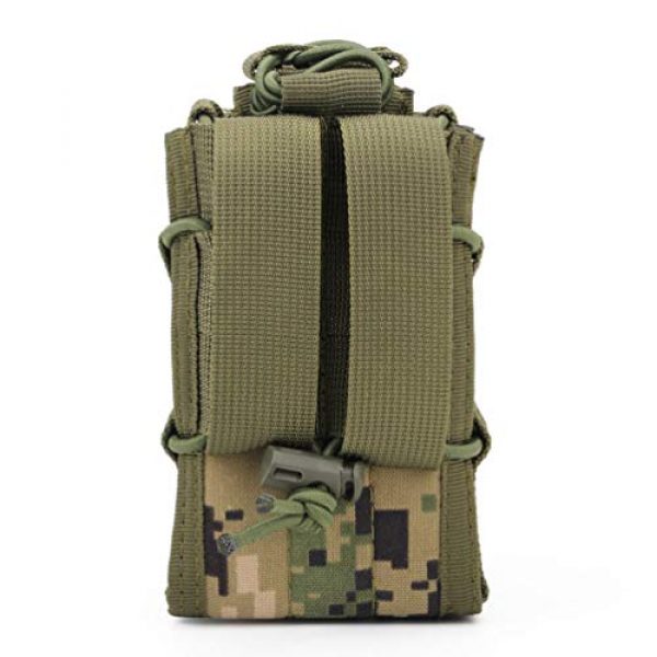 BESPORTBLE Tactical Pouch 2 BESPORTBLE 1PCS Attachment Sub-Package MOLLE System Vest Accessory Kit Storage Multiple Pocket Molle Bag Outdoor Camping Backpack Hiking Strap Backpack (Green Style)