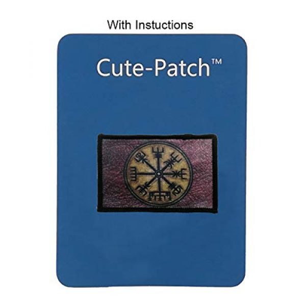 Cute-Patch Airsoft Morale Patch 3 Retro Vikings Compass Iron On Patch Norse Rune Badge Tactical Military Army Emblem