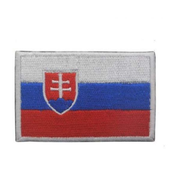 Tactical Embroidery Patch Airsoft Morale Patch 1 Slovak Flag Embroidery Patch Military Tactical Morale Patch Badges Emblem Applique Hook Patches for Clothes Backpack Accessories